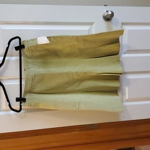 Suede Skirt Spring Green